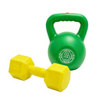 Ensemble d'haltères et kettlebells